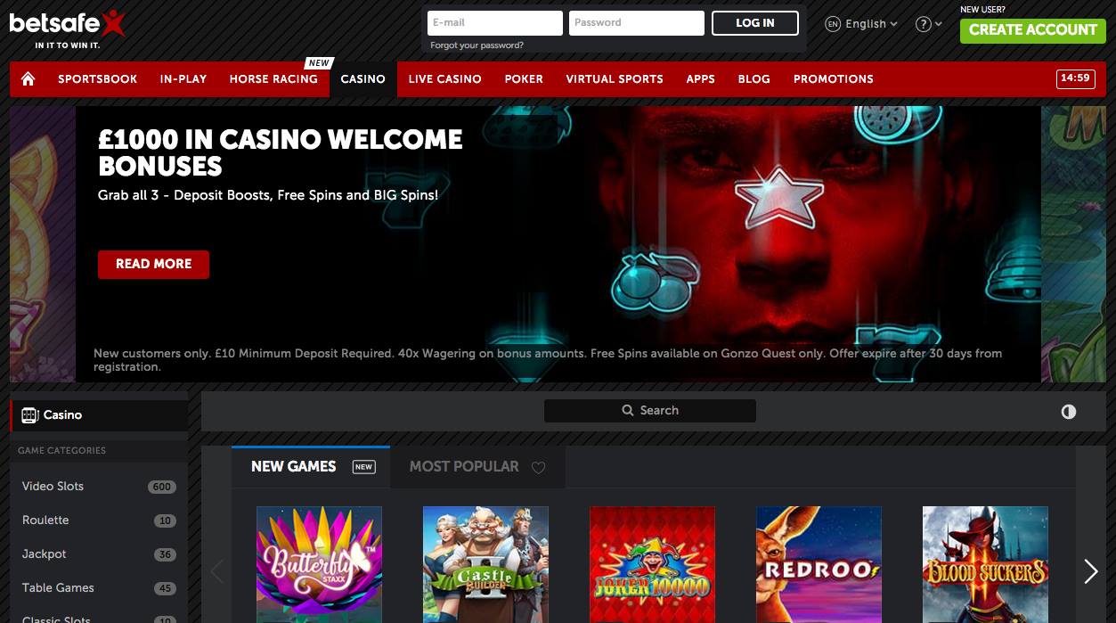 Betsafe casino review